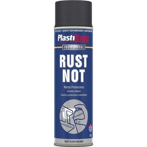 Rust Not Spray Matt Black 500ml PKT784 (1/2)