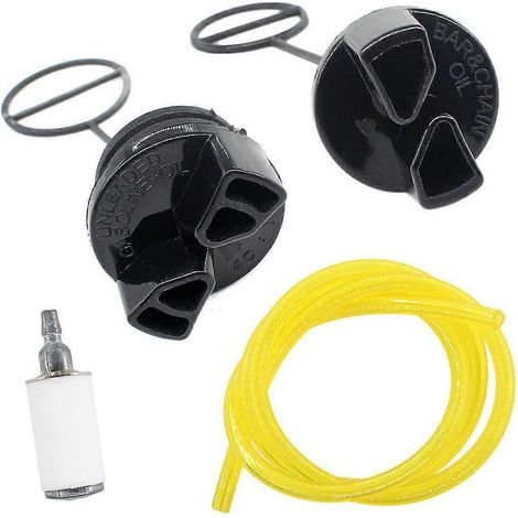 Kit bouchon d'huile et bouchon de réservoir d'essence pour tronçonneuse Poulan Pro PP220 PP230 PP260 PP210 PP221 PP221LE PP262, filtre pour conduite de carburant (1/5)
