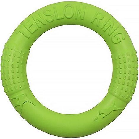 Anneau de traction frisbee vert pour chien, jouet d’entraînement résistant aux morsures – DELKEVIC (1/5)