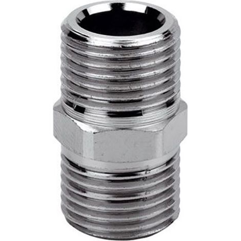Viti doppie ridotte ottone cromo Pollici: 1/2" (1/3)