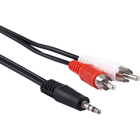 Câble audio mâle RCA, Jack 3,5 mm stéréo , longueur: 1,5 m (1/3)