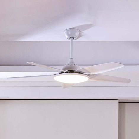 [NEUWERTIG] B-Ware Lucande Deckenventilator Divian LED Ventilator CCT leise weiß matt 130cm 32W (1/2)