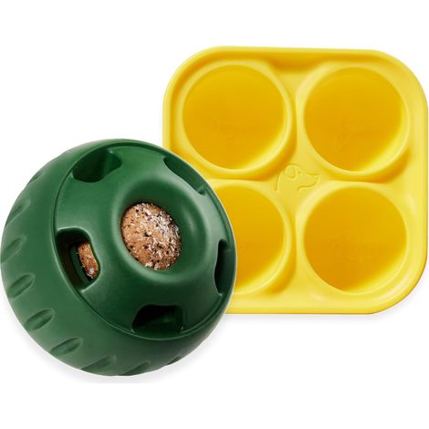 Gelati e ciotole terapeutiche - Resistenti - palline interattive per cani e forme terapeutiche in silicone - cani - Intrattieni il tuo cucciolo - Facili da pulire - Giocattoli (1/4)