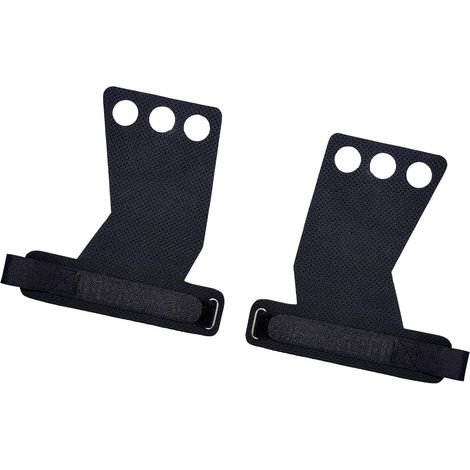 Protecteur de Paume en Microfibre de Carbone, Protection de Poignée à 3 Trous pour Le Fitness, la Gymnastique et L'haltérophilie (1/4)
