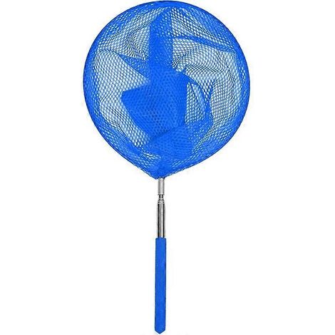 Écumoire de piscine télescopique, filet de nettoyage en acier inoxydable, avec tige télescopique, convient aux hommes, aux femmes et aux enfants.