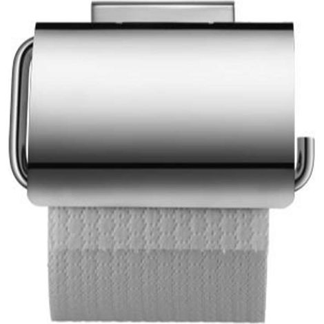 Duravit Karree - Portarrollos con tapa, cromo 0099551000 (1/2)