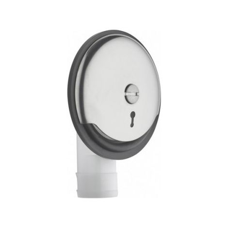 Valentin – Trop-plein pour baignoire – Kit complet avec bouchon et chaînette – Finition inox – Drainage efficace – Compatible baignoires avec bouchon