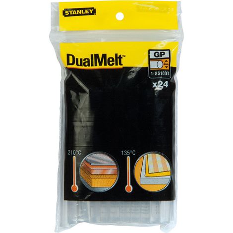 DOUBLE BARRES DE COLLE À FUSIBLE À CHAUD 1-GS10DT STANLEY