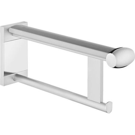 Riel de soporte de pared para lavabo Proyección PLAN CARE 450 mm aluminio anodizado plateado / blanco (RAL 9010 KEUCO