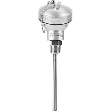 Nitrip RTD PT100 Temperatursensor 1/2" Sonde NPT-Gewinde Thermoelementkopf aus Edelstahl 201 (100 mm) (1/5)