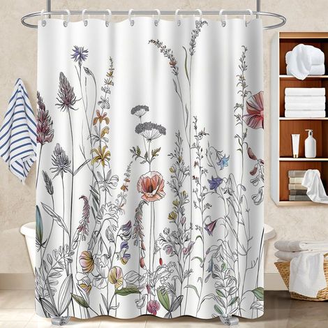 Rideau de douche 180x180 Épais bâche de douche pour un intérieur cosy et chaleureux (1/5)