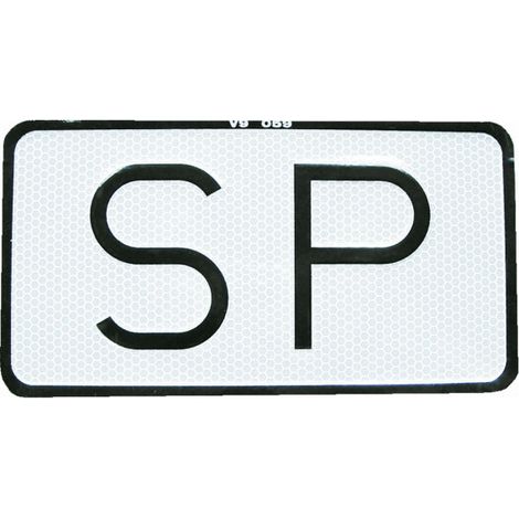 Placa SP V-9 Servicio Público                                                          22.5X12