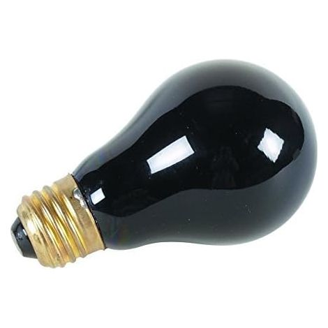 Ampoule E27 75W Noir - Spectre Complet 400-700nm - Éclairage Intense pour Culture Intérieure et Serre - Format Compact 55x100mm
