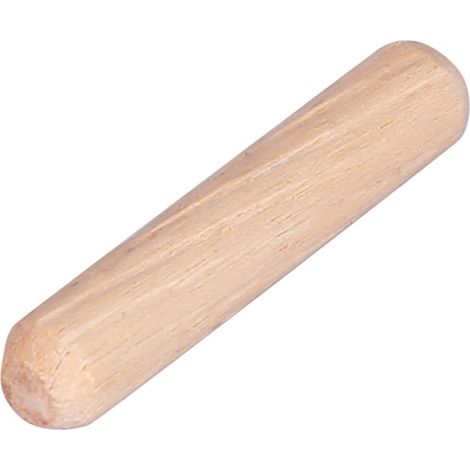 Goujons en Bois Ronds Cannelés Dur pour Gabarit de Perçage, M6 x 40mm, 50 Pièces (1/5)