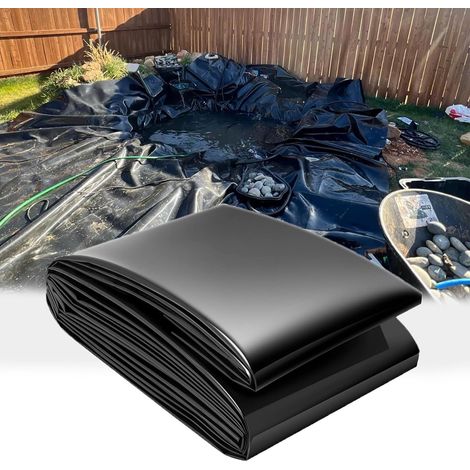 1 Bâche Bassin HDPE 1x1m Imperméable Flexible Liner Étang Jardin Pisciculture (1/5)