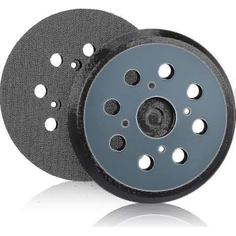 Lot de 2 plateaux de ponçage de rechange pour ponceuse orbitale à 8 trous et fixation auto-agrippante de 125 mm (édition 0617) (1/4)
