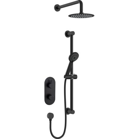 Bristan Molida Black Concealed Dual Control Shower Pack