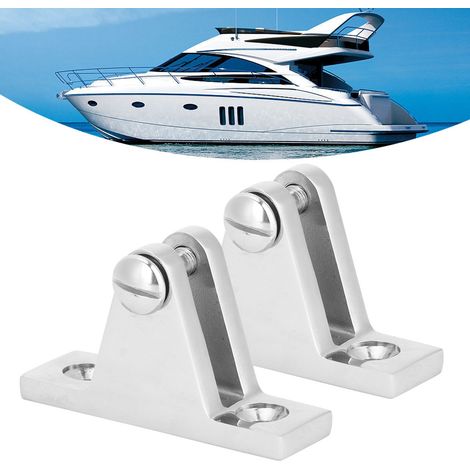 2 Stück Marine Scharnierhalterung Bimini-Top Bergform Pedal Scharnierbolzen Bootsbeschläge Deckbeschläge (1/5)