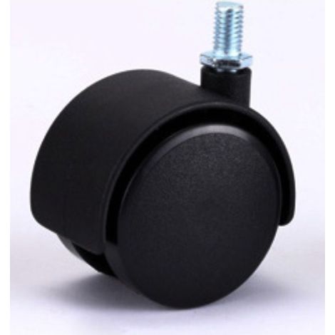 Sollbry Lenkrollen, Nylonräder ohne Bremse, 40 mm M8, 4er-Pack (1/5)