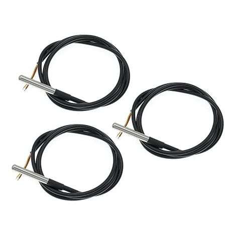 18B20 Digital Temperature Sensor Stainless Steel Sensor Accurate Reading Measuring Temperature 1m (1/5)
