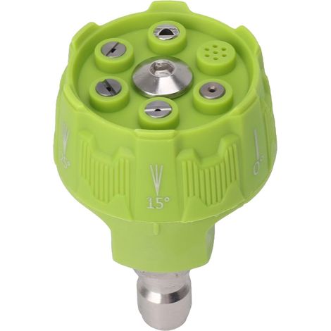 Hochdruckreinigerdüse, 6-in-1-Sprühdüsenaufsatz für Hochdruckreiniger, Sprühdüse mit 1/4"-Anschluss (1/5)