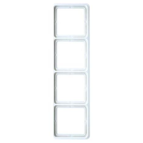 Jung Marco 4 veces, CD 500, IP 44, duroplástico, blanco alpino, montaje vertical y horizontal CD 584 WW