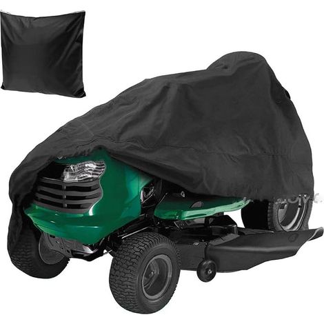 Tondeuse Couverture Étrille Poussière, Couverture de Protection Solaire Tracteur À Pelouse, avec des Coutures Doubles Seams Durable Tissu Robuste, Protection UV Étanche, M(177x110x110cm) (1/5)