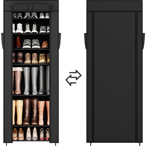 Stoffschrank Schuhschrank mit 9 Ebenen, Vliesstoff Schuhaufbewahrung Breite 58 cm, Schuhständer Platzsparend, 27 Paar Schuhe (1/5)