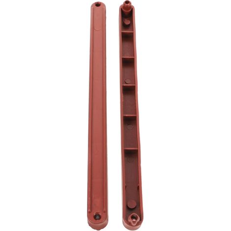 2 Pièces Glissières de Tiroir à Montage Inférieur Rail de Guidage de Tiroir en Plastique Marron 235mm pour Armoire et Projets de Remplacement Réparation (1/5)