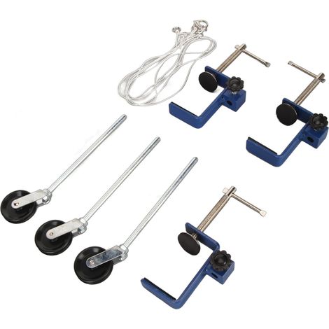 Étau de table multifonctionnel en métal et plastique renforcé avec pince de fixation pour bureau, poulie et étau de table multifonctionnel en métal pour laboratoires d'enseignement de la physique