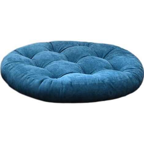 coussin de siège et tapis de sol (bleu lac - grand cercle de diamètre 55)