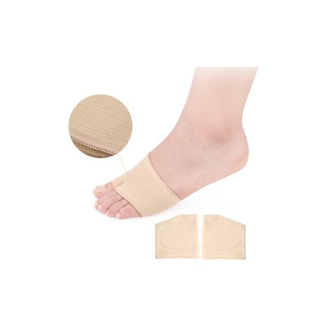 Coussinets métatarsiens pour l'avant-pied, coussinets plantaires métatarsiens pour soulager la douleur, coussinets en gel pour la métatarsalgie, le névrome de Morton, manchons métatarsiens en tissu po (1/5)