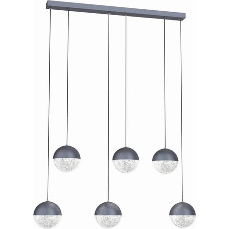 Lampadario Candellux Furni 6 LED integrati grigio 4000K (1/4)