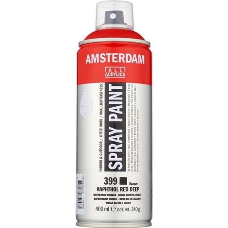 Bombe de peinture Amsterdam 400 ml rouge naphtol foncé (1/3)