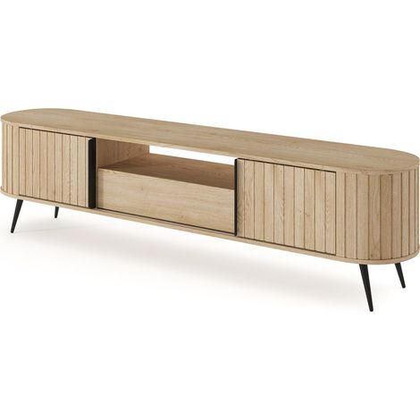 Meuble TV, chêne Cremona, 196 x 51 x 40,2 cm (1/4)