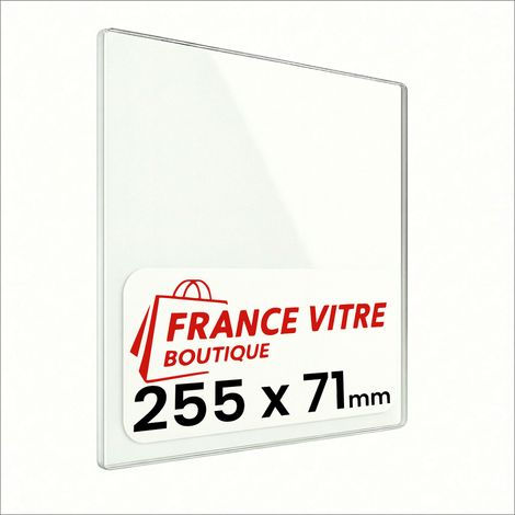 WOODBURNING - modèle : stoves-country-kiln-cathedral-side-panel - 255 x 71 x 4 mm - Vitre de cheminée pour insert et poêle à bois - verre de rechange - jusqu'à 800°C (1/5)