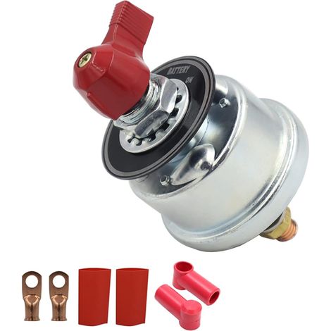 Interruttore di disconnessione batteria impermeabile Interruttore On/Off Interruttore batteria marino per parti automobilistiche Kit interruttore di disconnessione batteria ad alta corrente 12V Positi (1/5)