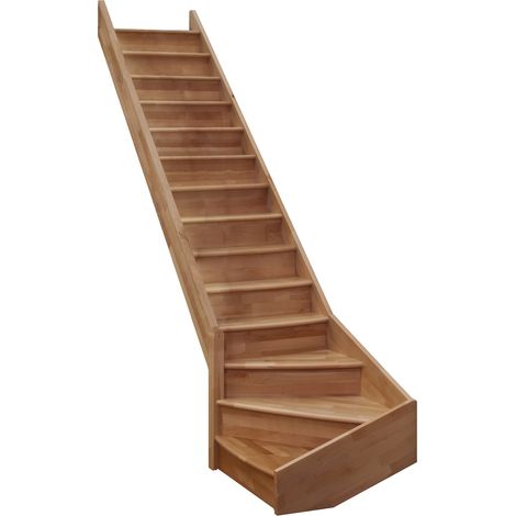 Minka Wangentreppe Home Turn 300cm max. Geschosshöhe Buche Linksgewendelt ohne Geländer