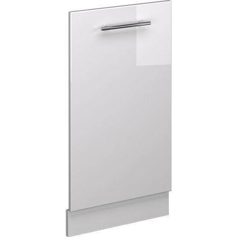 Pannello frontale della lavastoviglie Fame-Line, Bianco lucido, 45 cm senza piano di lavoro, Vicco