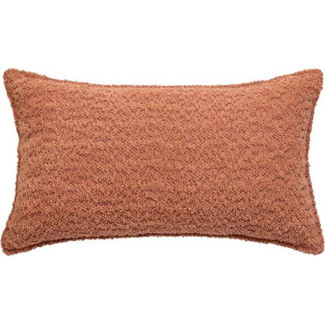 Coussin Déco Bouclette "Soana" 30x50cm Terracotta