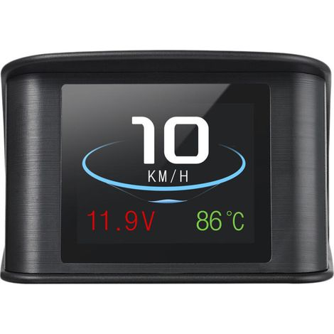 Velocímetro GPS negro de 2 piezas, resistente al calor y al frío, con pantalla LED. (1/2)
