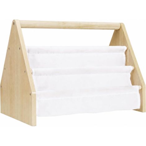 Low-profile fabric shelf with pockets, accessible design, book display stand, for children's room, reading corner, nursery, children's room, baby room (1/5)