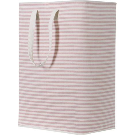 72L Foldable Waterproof Fabric Laundry Hamper with Large Capacity, Pink, 40x30x60cm (1/5)