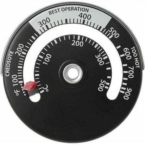 Thermomètre Magnétique pour Poêle à Bois Mesure Température Cheminée Four (1/3)