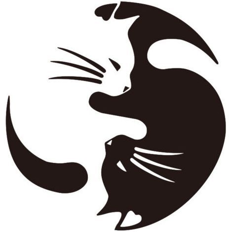 FENOPLASTICACat Lover Vinyl Sticker Car Wall Laptop Sticker, lot de 2pcs (1/5)