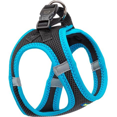 Ferplast KAORI P Harnais respirant pour chiens avec inserts réfléchissants. En différentes couleurs et tailles.. Variante XS - Misure: A: 28-30 cm B: 32-36 cm - Bleu