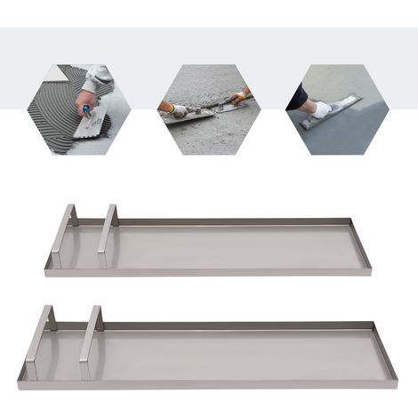 28 x 8 Zoll Edelstahl Beton-Schleifbretter, Paar Gleitbretter mit Polstern