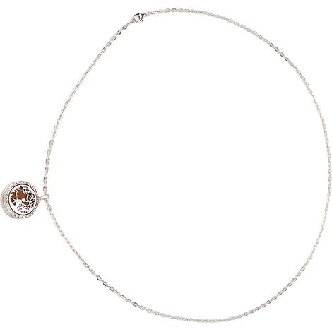 Diffuseur de parfum personnel en acier inoxydable avec pendentif cristal - Collier bien-être 55 cm aromathérapie (1/5)