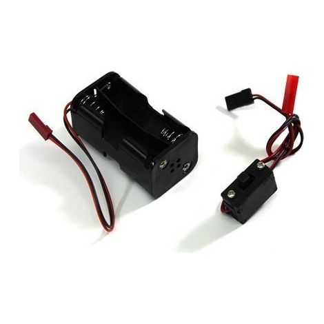 Battery Box with Switch f. Mignon Batteries