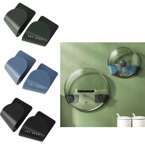 Filiyano – organisateur pour couvercles – Lot de 3 supports muraux pour couvercles de casseroles, organisateur pour couvercles, casseroles et (1/5)